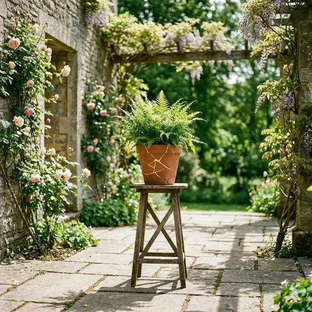 Completed Kintsugi Pot