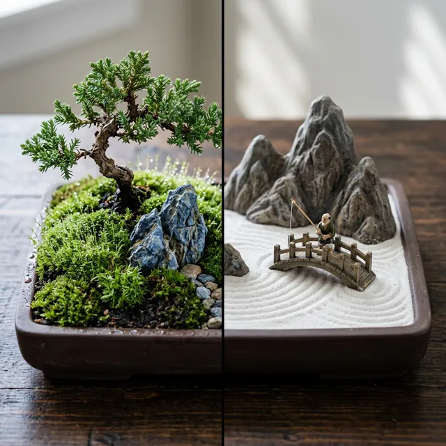 Saikei vs. Bonkei: Which Tray Landscape is Right for You?