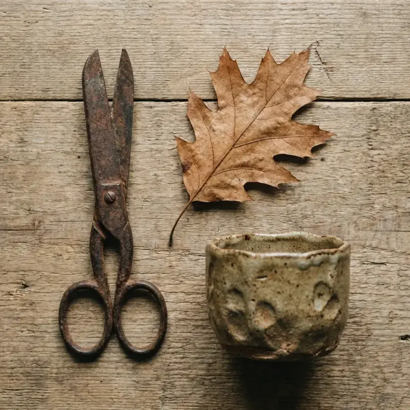 Wabi-Sabi Tools Flat Lay